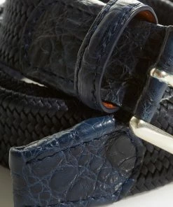 Stitch Golf Stitch Braided Gator Belt -Apparel Sales Store 2020 braidedbelt navy image2