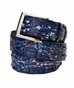 Stitch Golf Saltwater Croc Paint Splatter Belt
