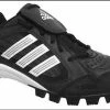 New Adidas Triple Star 6 Low J Baseball Shoes Molded Cleats Black/White Kids 4.5