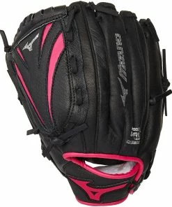New Mizuno Power Close GPP 1005F1 10" Finch Softball Glove Black/Pink LHT Youth