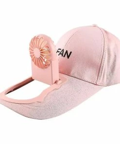 Unbranded White Usb Charging Baseball Cap Golf Hat Adjustable Hat For Outdoor Camping Travel Fa1052