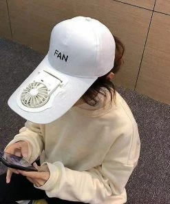 Unbranded White Usb Charging Baseball Cap Golf Hat Adjustable Hat For Outdoor Camping Travel Fa1052 -Apparel Sales Store 158975096 max