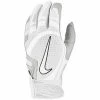 New Nike Unisex Alpha Huarache Pro Softball/Baseball Batting Gloves Lrg White -Apparel Sales Store 164113 white a x
