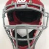 New Wilson Catcher's Helmet Youth Red/Silver Baseball/Softball 6 3/8-7 1/8 -Apparel Sales Store 2020 03 23 2014.52.48