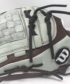 New Wilson Aura Fastpitch Softball Glove Series LHT 12 Inch Gray/Brown -Apparel Sales Store 2022 01 10 2015.30.52
