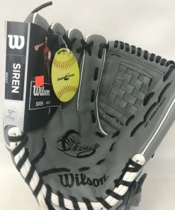 New Wilson Siren A500 AO5LF1812 12 Inch LHT Softball Glove Gray/Black -Apparel Sales Store 2022 01 10 2016.09.36