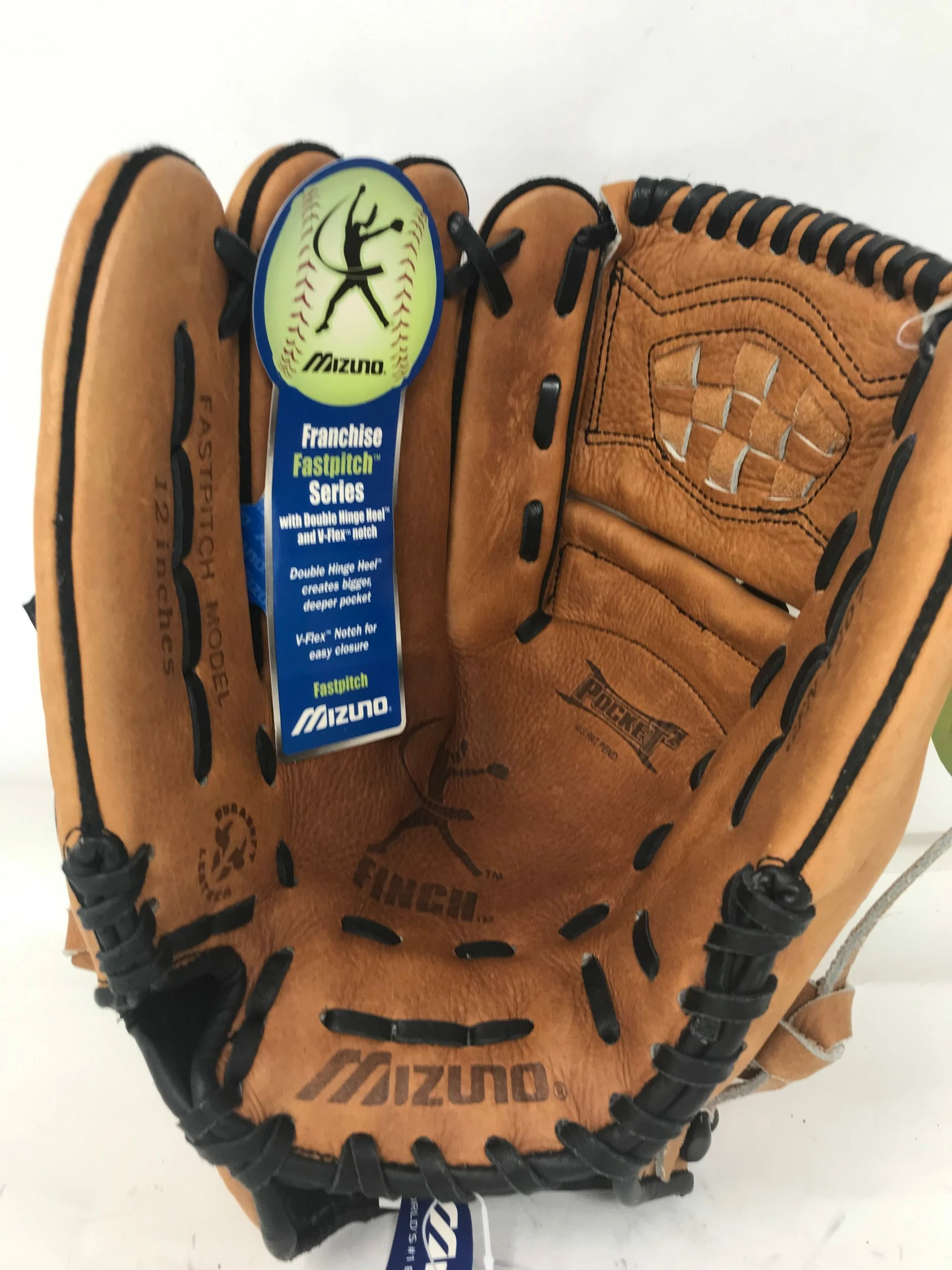 New Mizuno GFN 1207 12" Fastpitch Softball LHT Tan/Brown Glove 3 New Mizuno GFN 1207 12" Fastpitch Softball LHT Tan/Brown Glove