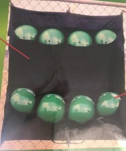 New Rawlings Hanging Helmet Bag Baseball/Softball 45H X 36.5L Black, 8 Helmets