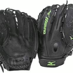 New 12.5 In Mizuno MVP Prime Fastpitch Series GMVP1258P RHT Black Softball Glove