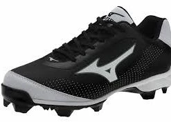 New Mizuno Men's Advanced Blaze Elite 5 Low Baseball Cleat 12.5 Shoes Black/White