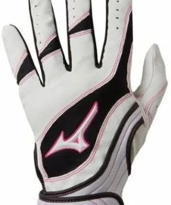 New Mizuno Girl's Small Finch Premier G3 Softball Batting Glove White/Pink