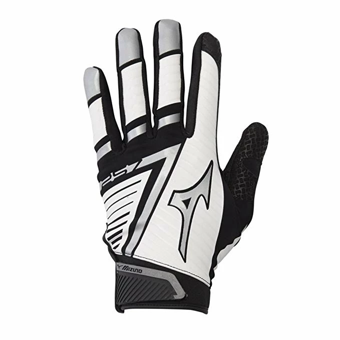 New Mizuno F-257 Women's Softball Batting Glove X-Large Black/Gray/White 3 New Mizuno F-257 Women's Softball Batting Glove X-Large Black/Gray/White