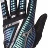 New Mizuno F-257 Women's Softball Batting Glove Large Black/Iridescent