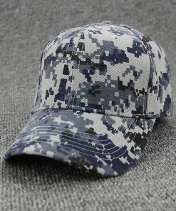 Qian Men's Camo Baseball Cap Military Tactical Sun Hat Army Camouflage Fishing Cap Outdoor Hunting Airsoft Camping Hiking Jungle Hats