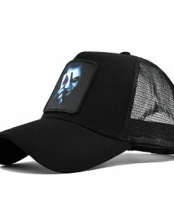 Qian Men's Snapback Caps Summer Breathable Baseball Cap Women Streetwear Patch Embroidery Bones Unisex Hip Hop Hats Male Dropshipping