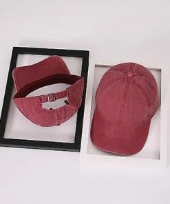 Qian Quality Washed Cotton Adjustable Solid Color Baseball Cap Unisex Couple Cap Fashion Leisure Casual Hat Snapback Cap