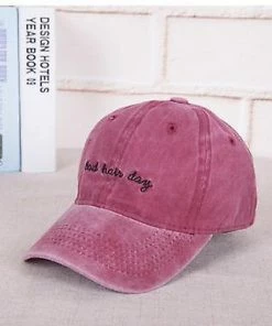 Qian Quality Washed Cotton Bad Hair Day Adjustable Solid Color Baseball Cap Unisex Couple Cap Fashion Dad Hat Snapback Cap