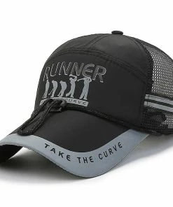 Qian Summer Outdoor Sports Thin Sunscreen Mesh Breathable Men's Baseball Cap Travel Hiking Fishing Climbing Hat A270