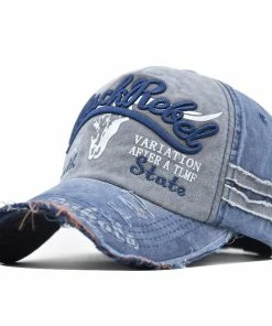 Qian Embroidery Retro Visor Cap For Men Women Baseball Caps Cotton Trucker Travel Sport Fishing Hiking Dad Hat Hip Hop A356