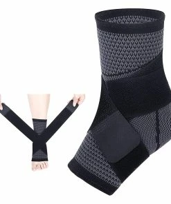 Ksalfye Ankle Braces, Adjustable Compression Ankle Support Men & Women For Injury Recovery, Achilles Support And Strong Ankle Brace Sports Protection, Stabili
