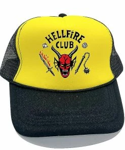 Unbranded Hellfire Club Hats Baseball Cap Yellow Black