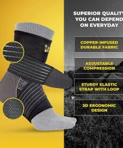 Yskaze Ankle Brace For Women And Men - Adjustable Strap For Arch Support - Plantar Fasciitis Brace For Sprained Ankle Achilles Tendonitis Pain And Injured Fo -Apparel Sales Store 388990253 max