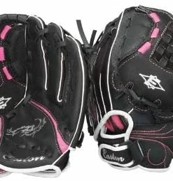 New Easton ZFX10FP Z-Flex 10 In Yth Synergy Fastpitch Softball Glove Black/Pink