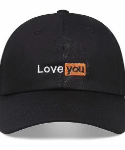 Unbranded Newest Love You Baseball Cap Four Seasons Outdoor Sun Cap Cotton Snapback Women Men Embroidery Dad Hat A