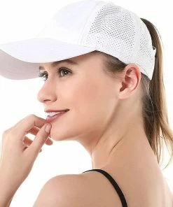 Unbranded Womens Criss Cross Ponytail Baseball Cap Adjustable High Messy Bun Ponycap Quick Drying Hat -Apparel Sales Store 452498742 max
