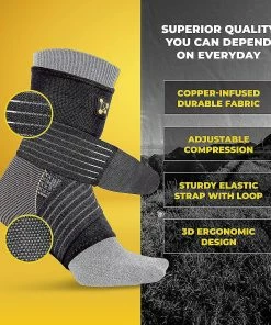 Unbranded Ankle Brace For Women And Men - Adjustable Strap For Arch Support - Plantar Fasciitis Brace For Sprained Ankle Achilles Tendonitis Pain And Injured Fo -Apparel Sales Store 456267595 max