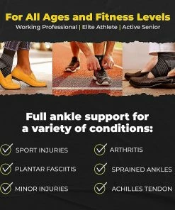 Unbranded Ankle Brace For Women And Men - Adjustable Strap For Arch Support - Plantar Fasciitis Brace For Sprained Ankle Achilles Tendonitis Pain And Injured Fo -Apparel Sales Store 456267706 max