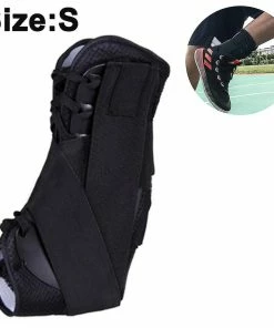 Unbranded Ankle Brace, Lace Up Adjustable Support Compatible With Running, Injury Recovery