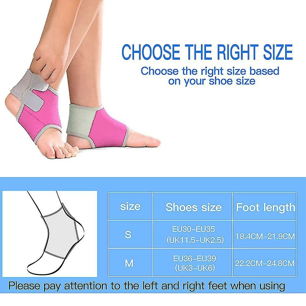Unbranded 2 Pcs Kids Child Adjustable Non Slip Ankle Tendon Compression Brace 7 Unbranded 2 Pcs Kids Child Adjustable Non Slip Ankle Tendon Compression Brace - Image 5