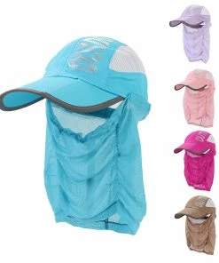 Unbranded Women's For Sun Visor Detachable Flap Hats Foldable Baseball Cap Wide Brimmed -Apparel Sales Store 632286024 max