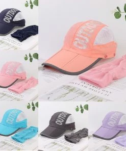 Unbranded Women's For Sun Visor Detachable Flap Hats Foldable Baseball Cap Wide Brimmed -Apparel Sales Store 632286215 max