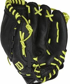 New Wilson A500 Game Soft FP 11" Fast Pitch Softball Glove Black/Green RHT