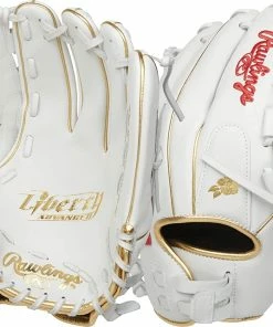 New Rawlings RLA125KRG 12.5" Liberty Advanced RHT Fastpitch Softball Glove Gray/Gold