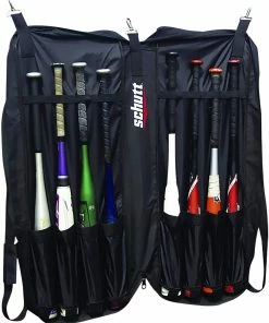New Schutt Baseball/Softball Team Bat Portfolio Bag Black/White 36" X 14" X 6"