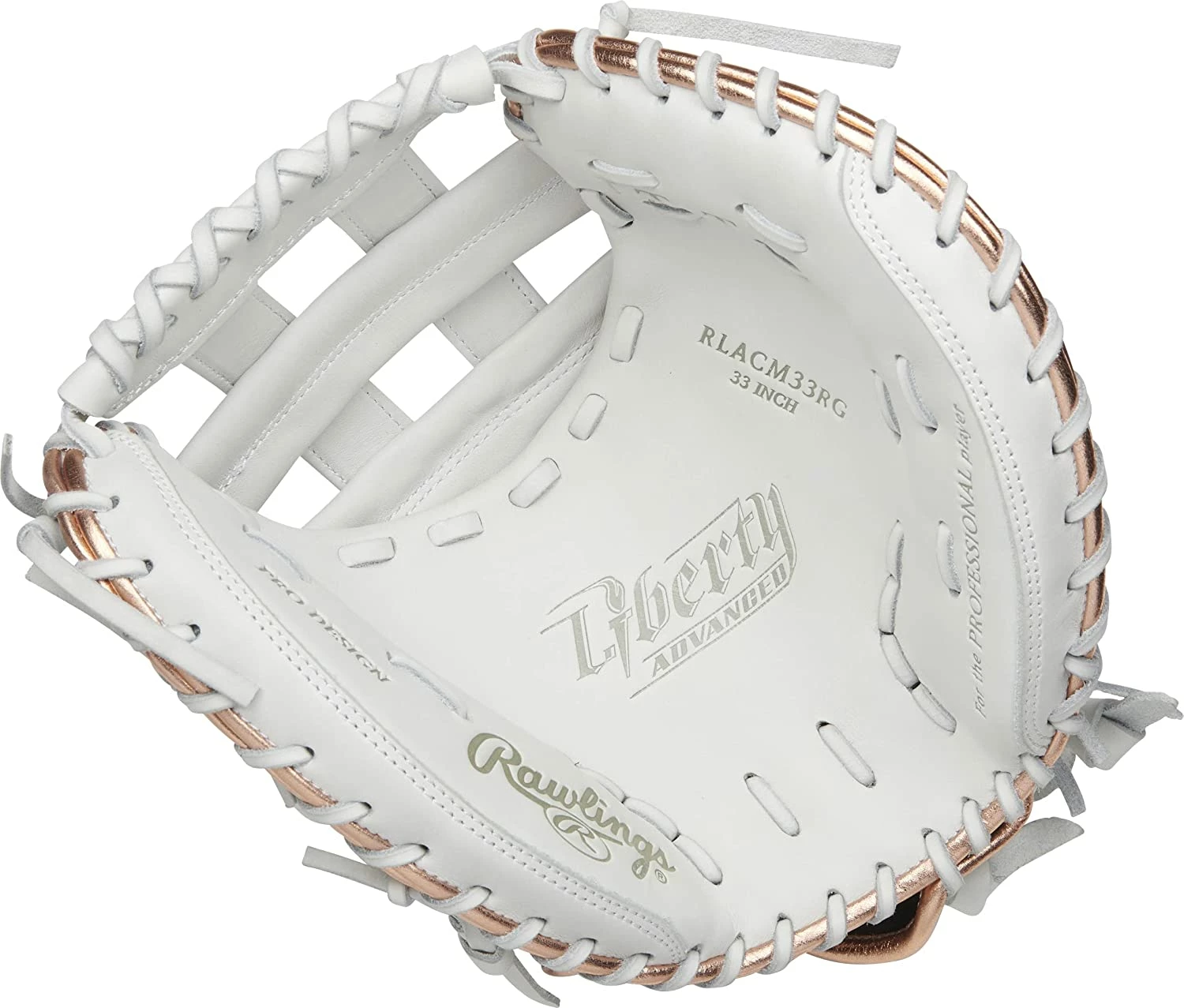New Rawlings Liberty Advanced Fastpitch Softball Glove Series 33 Inch White/Gold 5 New Rawlings Liberty Advanced Fastpitch Softball Glove Series 33 Inch White/Gold - Image 3