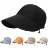 Ceisv Uv Protection Sun Hat Foldable Duck Tongue Hat Plus Long Brim Sun Protection Baseball Cap