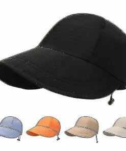 Ceisv Uv Protection Sun Hat Foldable Duck Tongue Hat Plus Long Brim Sun Protection Baseball Cap