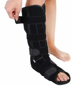 Unbranded Ankle Foot Orthosis, For Plantar Fasciitis And Achilles Tendonitis, Adult Leg Fixation Protector Medical Ankle Support Adjustable Leg Brace Strap Ankl