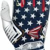 New Easton Ghost Fastpitch Softball Batting Glove Series Women's Large Rd/Wh/Bl