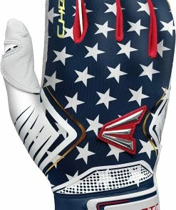 New Easton Ghost Fastpitch Softball Batting Gloves Adult Medium Stars/Stripes