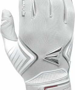 New Easton Ghost Fastpitch Softball Batting Gloves Adult Medium White/Gray