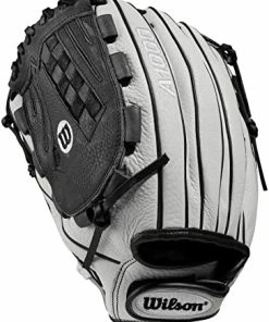 New Wilson A1000 Fastpitch Glove Series 12.5" Softball Glove White/Black LHT