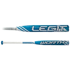 New Other Worth FPLG10 34/24 Legit Blue/White Fastpitch Softball Bat -10 2 1/4"