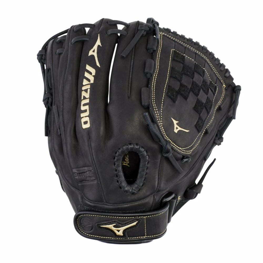 New Mizuno MVP Prime Fastpitch Softball Glove Series 12" RHT Black/Gold 3 New Mizuno MVP Prime Fastpitch Softball Glove Series 12" RHT Black/Gold