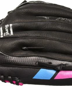 New Mizuno Girl's 11.5in LHT Softball Prospect Finch Utility Mitt Black/Pink