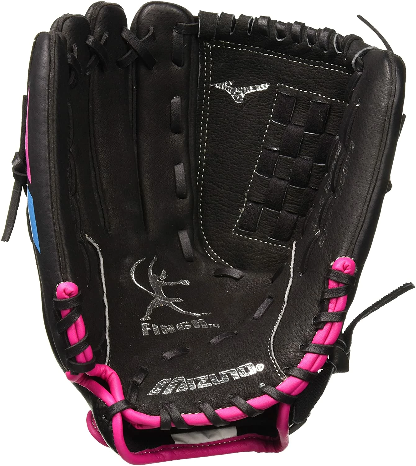 New Mizuno Girl's 11.5in LHT Softball Prospect Finch Utility Mitt Black/Pink 4 New Mizuno Girl's 11.5in LHT Softball Prospect Finch Utility Mitt Black/Pink - Image 2